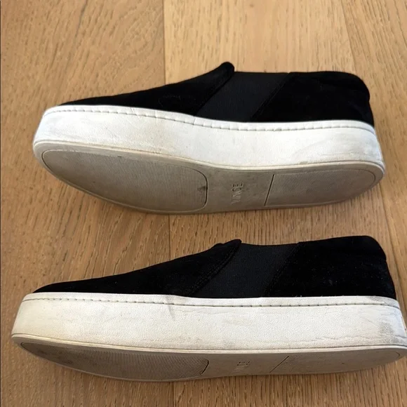 Vince Black and White Athletic Slip-On Shoes - Picture 2 of 5